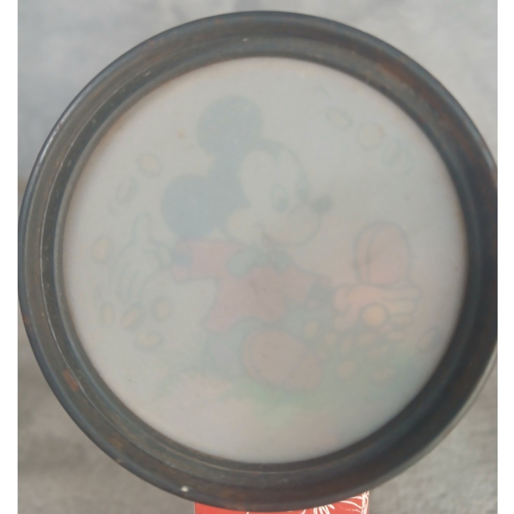 Vintage Walt Disney Productions Mickey Mouse Donald Duck Tin Kaleidoscope Toy - Picture 9 of 13